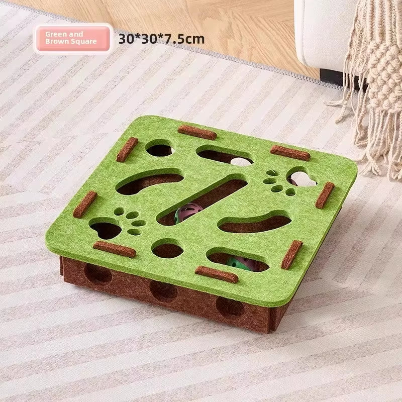 Jeu anti ennui pour chat - Puzzle de chasse avec balles