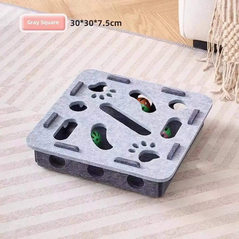 Jeu anti ennui pour chat - Puzzle de chasse avec balles